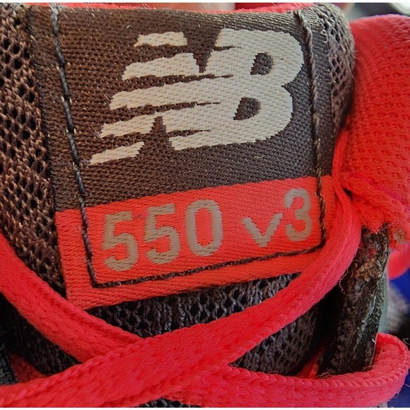 New Balance 550 v3 Womens Shoes Gray Red Athletic Training Sneaker 10B - Picture 8 of 8